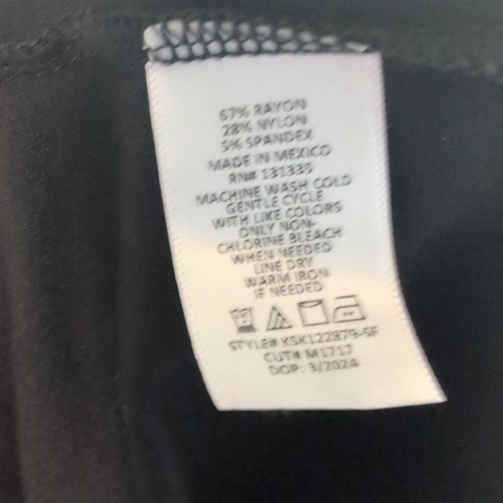 NWT Nine Britton Stitch Fix size M Meija Skirt Side Slit Black - Picture 5 of 5